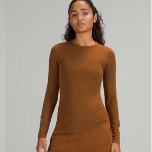 Lululemon Hold Tight Ribbed Long Sleeve Shirt
Copper Brown